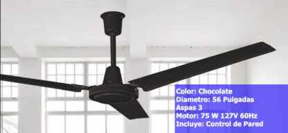 Ventilador de Techo color Chocolate 56 Pulgadas