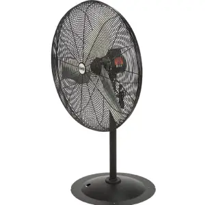 Abanico industrial de pedestal de alta potencia ideal para ventilación en interiores industriales