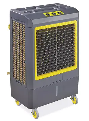 enfriador evaporativo portátil de 19 pulgadas enfriador evaporativo de 5300 CFM climatizador evaporativo portátil para taller enfriador de aire con tanque de 57 litros enfriador evaporativo para áreas abiertas
