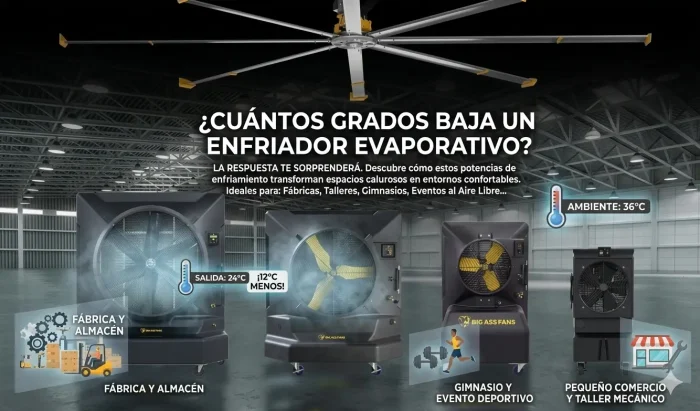 cuantos grados baja un enfriador evaporativo en monterrey rendimiento real